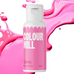 BARWNIK OLEJOWY DO MAS TŁUSTYCH KREMÓW CZEKOLADY RÓŻOWY colour mill 20ml